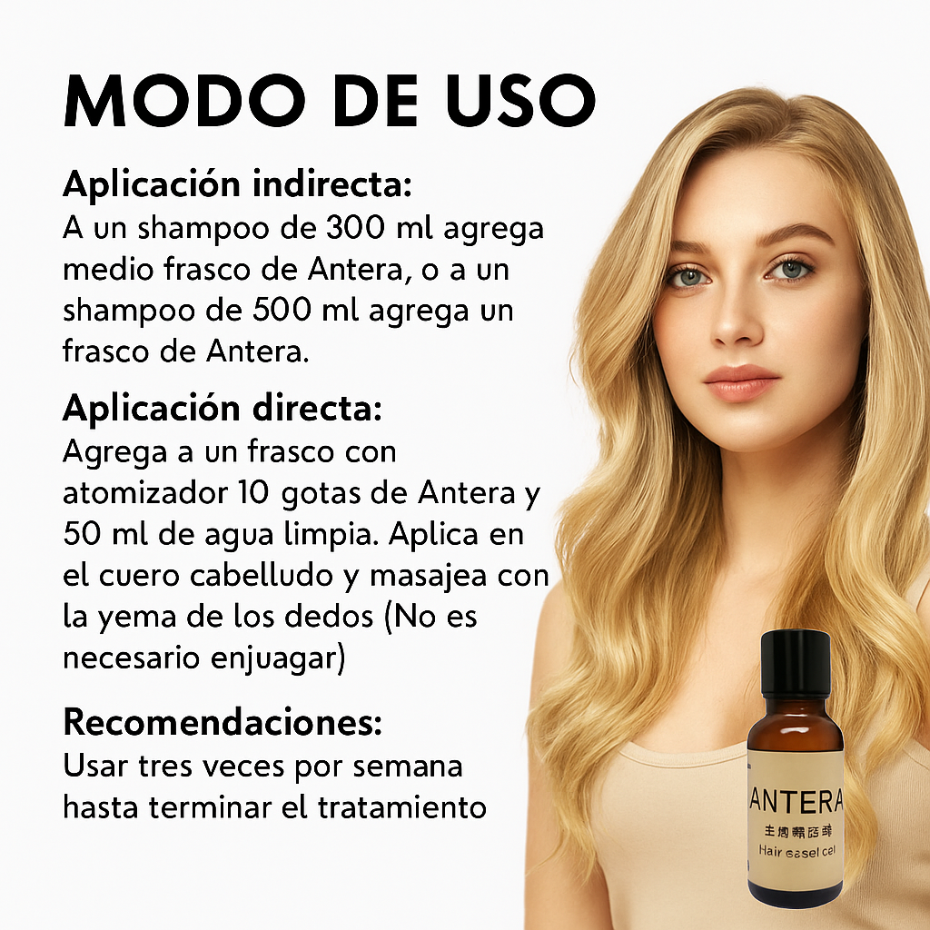Antera, Tónico de Crecimiento capilar
