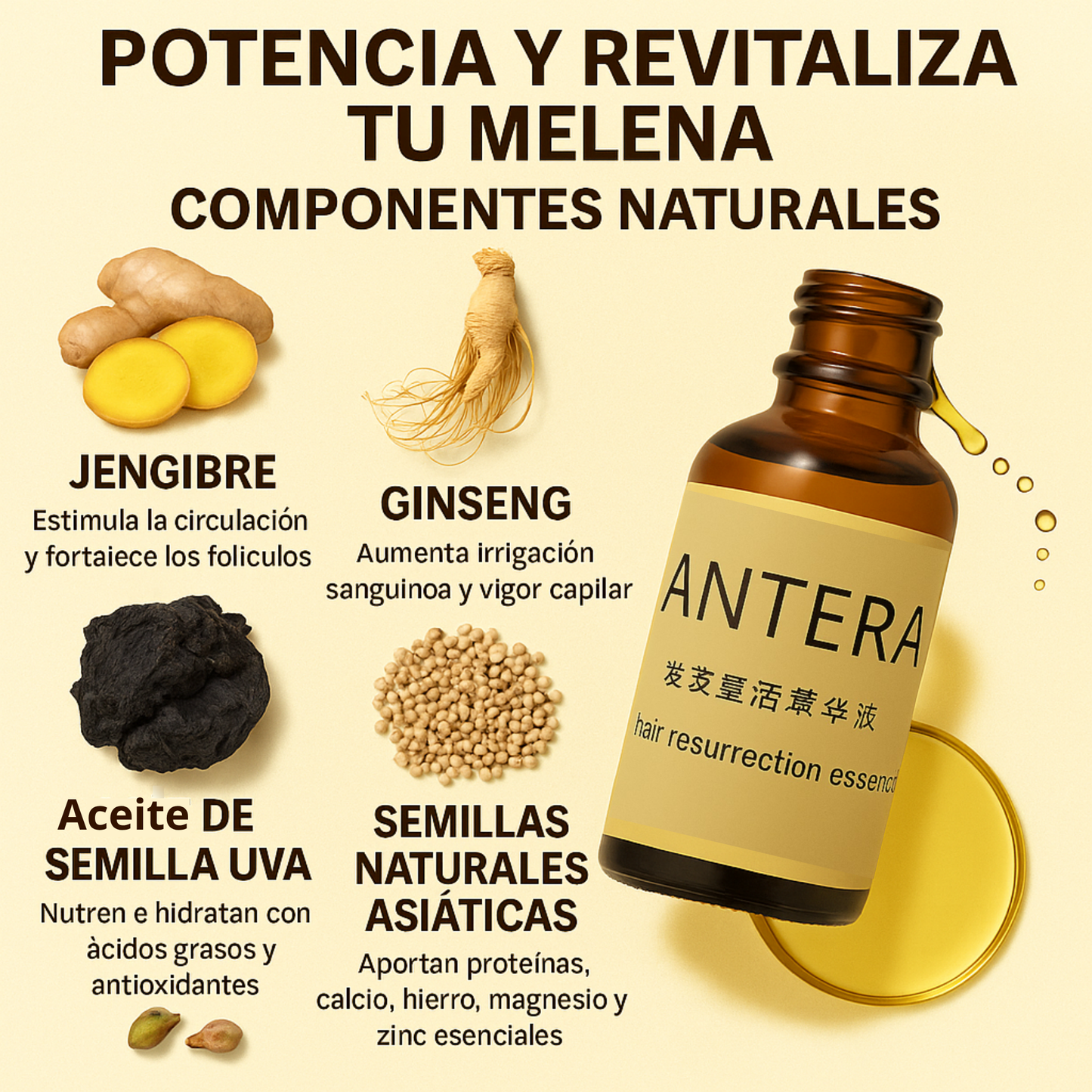 Antera, Tónico de Crecimiento capilar